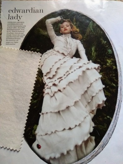 From my Vogue scrapbook - Edwardian lady theme