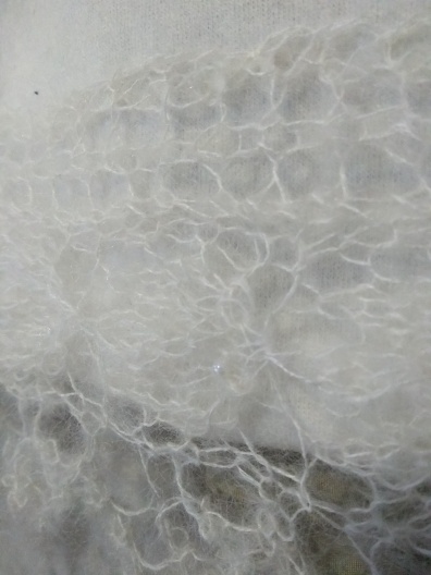 Rowan Kidsilk Haze knitted and beaded lace